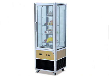 Refrigerador de cristal de la exhibición de la torta de los lados CP-400 cuatro/congelador de refrigerador comercial