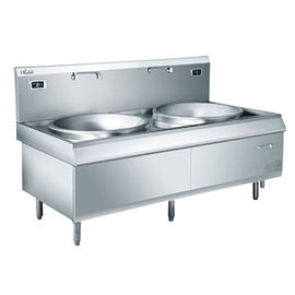 Comercial escoja/hornilla grande de la cocina de inducción del wok del doble que cocina la gama 380V 50Hz