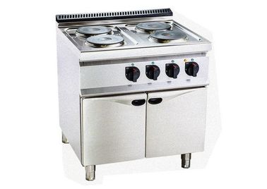 Equipo profesional de la cocina de la cocina eléctrica de la placa caliente 4 con el gabinete 800*700*920m m