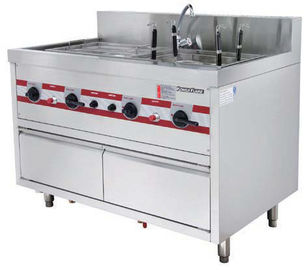Provea de gas la estufa de cocinar china 1200 x 750 x (850+150) milímetros de los tallarines de la caldera de las pastas