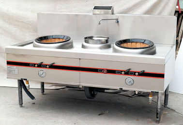 Equipos comerciales de la cocina de la hornilla del acero inoxidable 550W 2/estufas de cocinar de gas