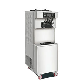 Congelador de refrigerador comercial de tres sabores, piso que coloca el fabricante de helado suave de Gelato