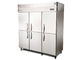 El aire refrescó -15 a las puertas comerciales del sólido del congelador de refrigerador de -18°C 2/4/6 verticalmente Alcance-en el congelador