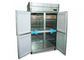 Congelador de refrigerador comercial del estándar europeo construido en sistema de enfriamiento de la fan