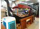 Contador refrigerado hecho de caoba formado barco del buffet del sushi del equipo comercial del buffet