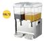 Congelador de refrigerador de los tanques 2 x 18L/máquina comerciales dobles del dispensador de la bebida del jugo