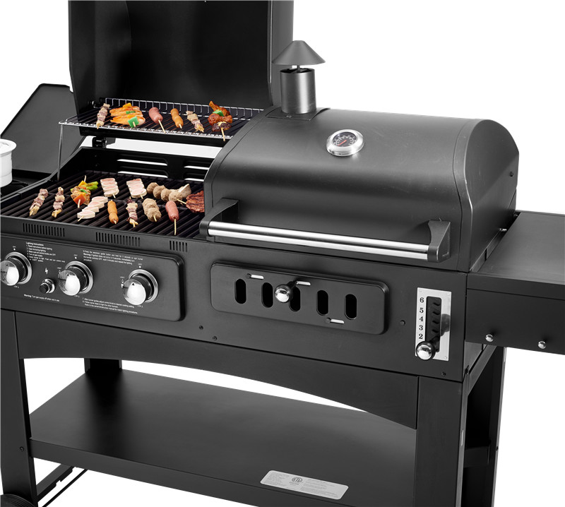 Flamee las parrillas combinadas al aire libre del Bbq dual del gas