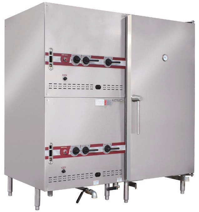 Tipo vapor comercial de la invasión del gas del gabinete vertical