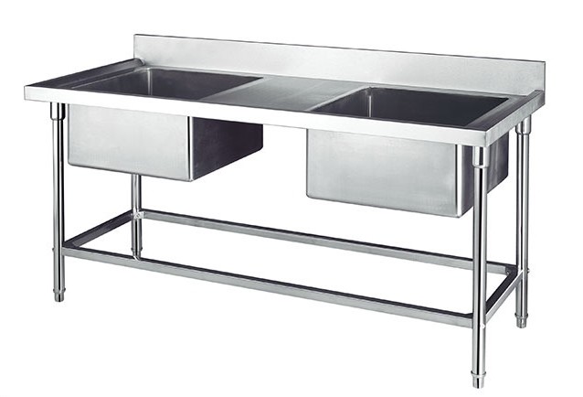 Fregadero doble para la cocina que lava el equipo 1200*700*800+150m m