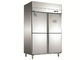 Congelador de refrigerador comercial de la puerta del acero inoxidable 4 con capacidad del ³ del 1.0m