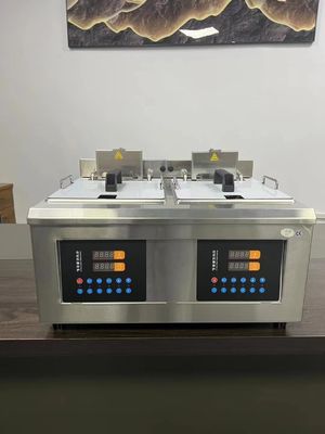 Fritadora de acero inoxidable multifuncional Fritadora de aceite automática de elevación máquina de freír olla de pollo asadas papas fritas pescado
