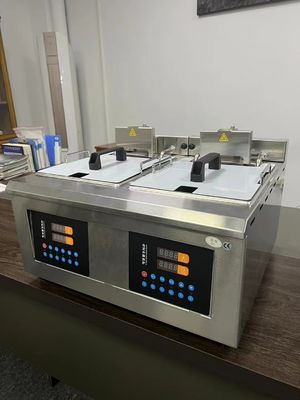 Fritadora de acero inoxidable multifuncional Fritadora de aceite automática de elevación máquina de freír olla de pollo asadas papas fritas pescado