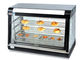 Gabinete de exhibición caliente curvado encimera eléctrica del pan de cristal del escaparate del calientaplatos de la calefacción