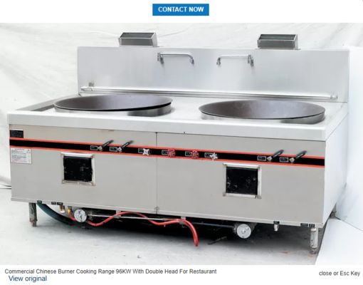 Cocina comercial china con quemadores