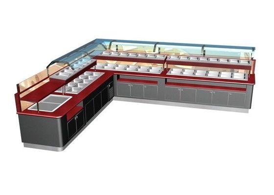 Equipo de buffet comercial para restaurantes en forma de L